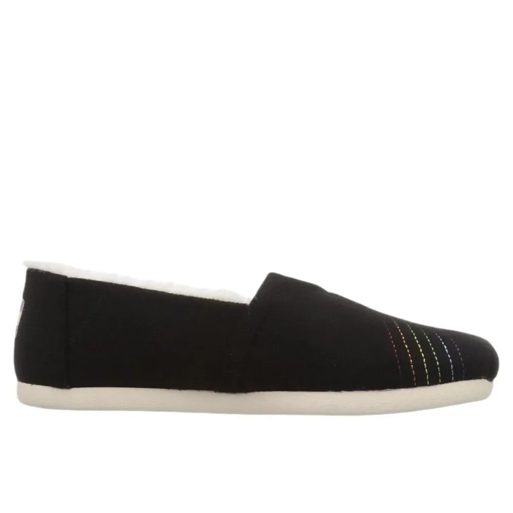 TOMS Shoes Women Size 6.5 Alpagarta Faux Fur Lined Slip-On